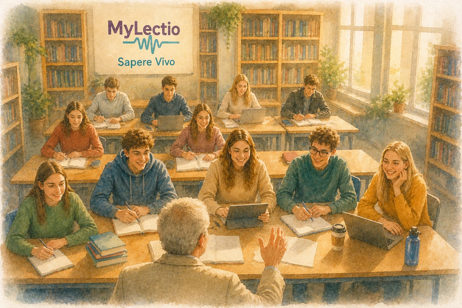 Docente che valuta una dispensa MyLectio dal browser