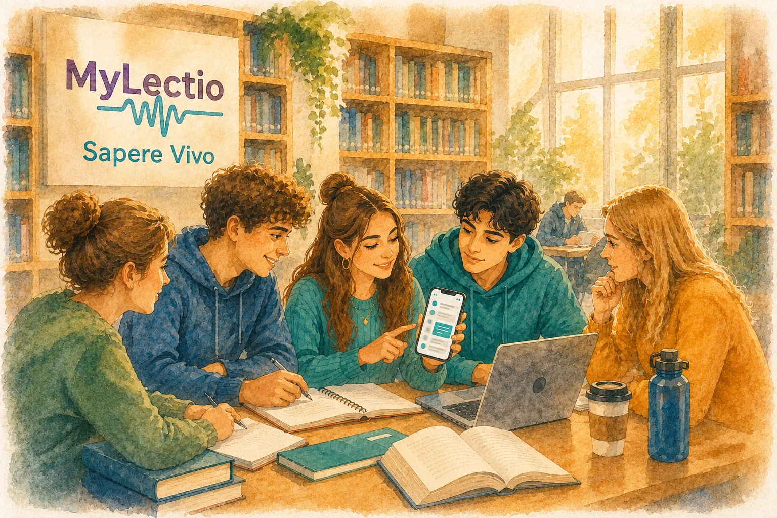 Studenti che ripassano insieme con MyLectio